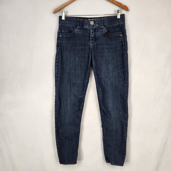 Democracy Denim - Democracy Ab Solutions Skinny Ankle Jeans Women's 4 Denim Mid Rise Dark Wash